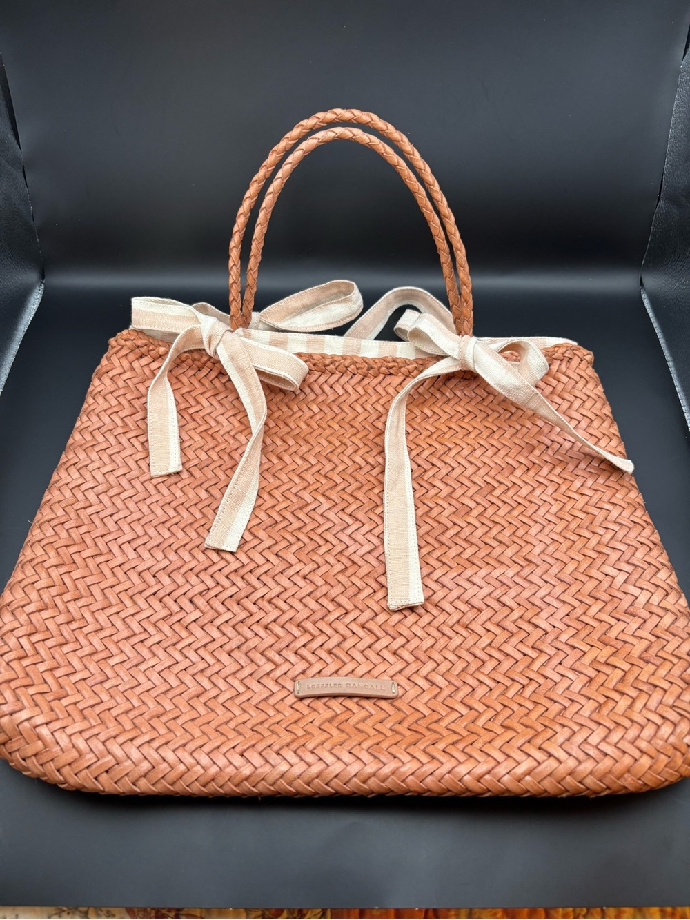 {Loeffler Randall} Knox Medium Woven Tote